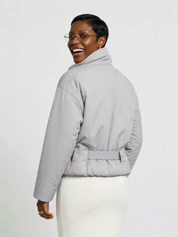Audacious Belted Puffer Jacket