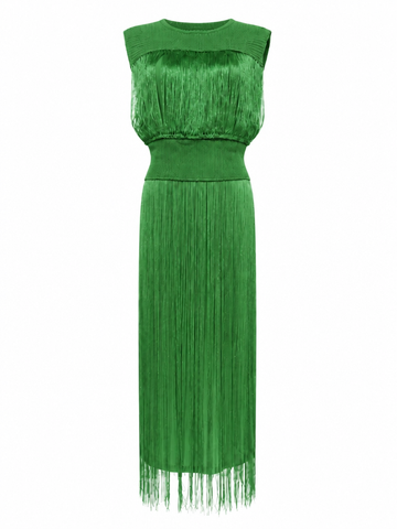 Radiant Tassel Maxi Dress
