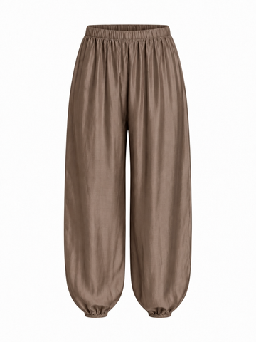 Radiant Loose Silk Trousers