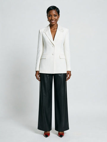 Audacious Lace-Back Blazer