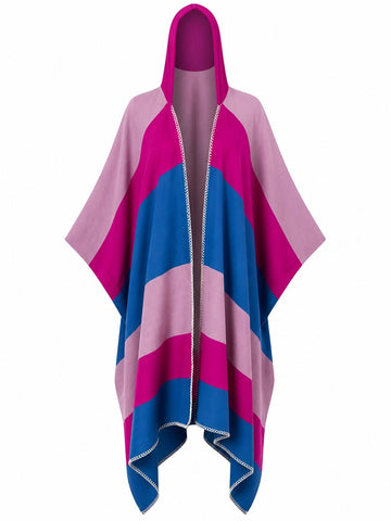 Wanderlust Striped Hooded Kimono