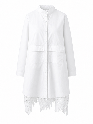 Free Spirit Lace Asymmetrical Blouse