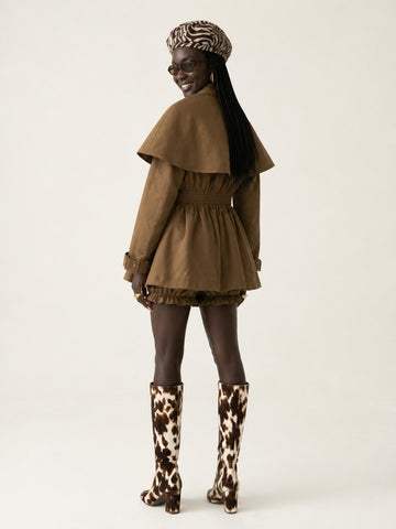 Grounded Cape Trench Coat