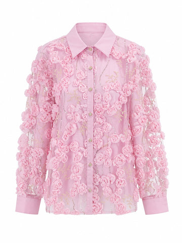 Ethereal Floral Embroidered Blouse