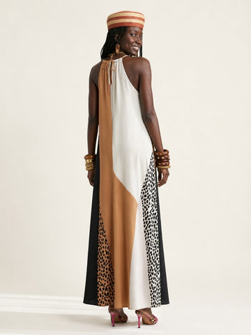 Free Spirit Printed Maxi Dress