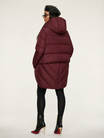 Audacious Asymmetrical Quilted Puffer Jacket