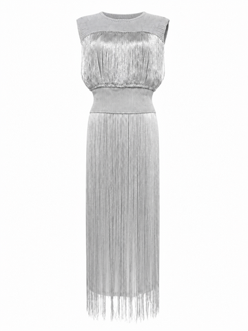 Radiant Tassel Maxi Dress