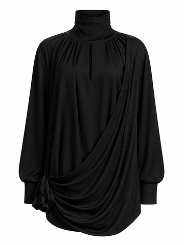 Radiant Draped Mini Dress