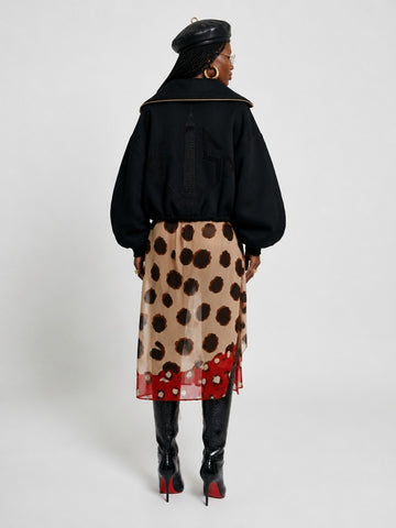 Fearless Gold Zipper Loose Jacket
