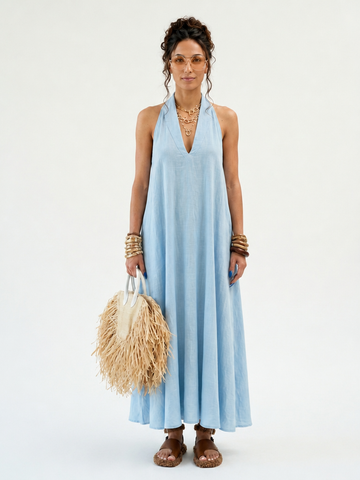 Wanderlust Flowy Halter Maxi Dress