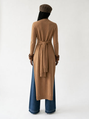 Grounded Split Hem Long Tunic