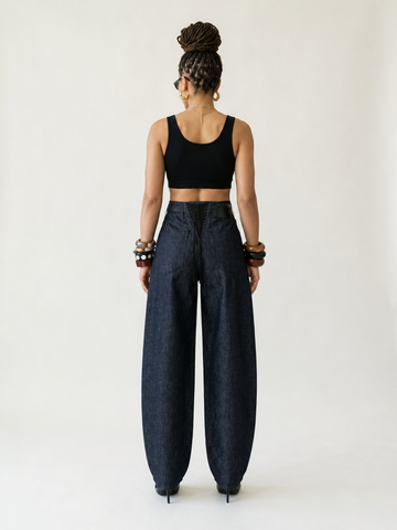 Boundless Dark Wash Wide-Leg Jeans