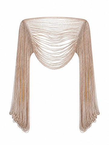Radiant Beaded Fringe Top