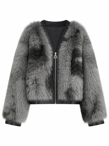 Fierce Faux Fur Cropped Jacket