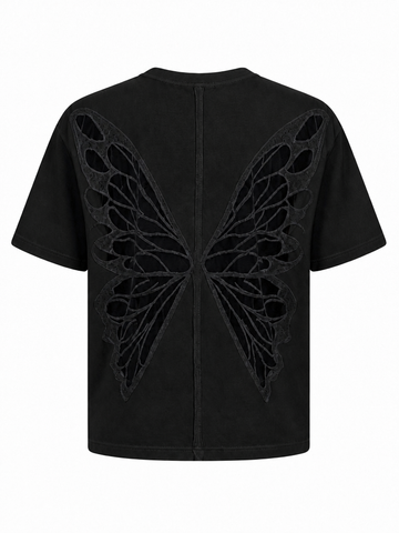Free Spirit Butterfly Cutout Top