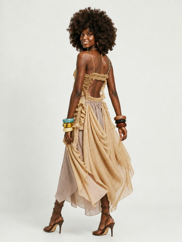 Radiant Pleated Maxi Dress