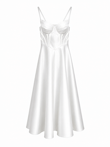 Elegant Waist Cinching Maxi Dress