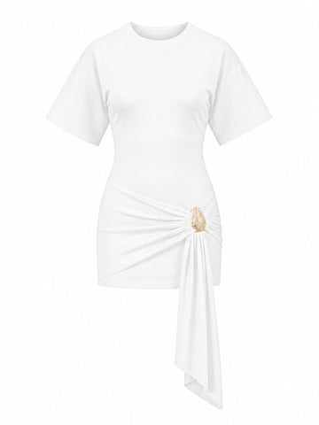 Radiant Ruched Mini Dress