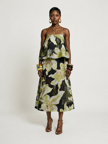 Divine Printed Maxi Dress