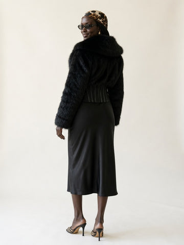 Fierce Faux Fur Cropped Jacket