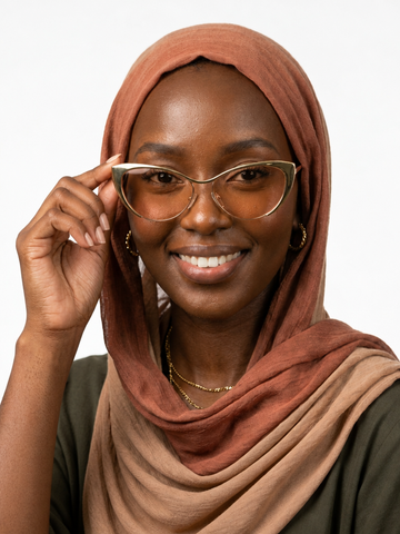 Radiant Gold Cat Eye Sunglasses