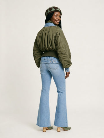 Audacious Denim Patchwork Jacket
