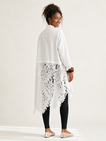 Free Spirit Lace Asymmetrical Blouse