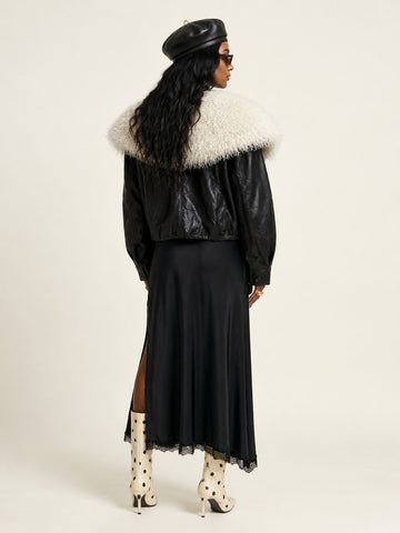 Fierce Faux Fur PU Jacket