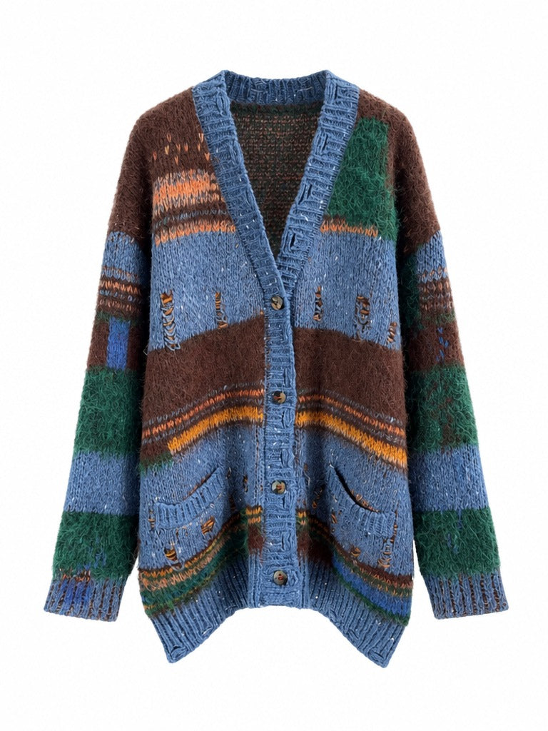 Wild Heart Distressed Knit Cardigan