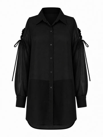 Free Spirit Sheer Oversized Shirt
