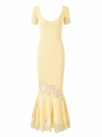 Divine Lace Patchwork Mermaid Dress