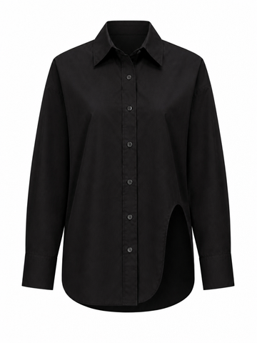 Grounded Ribbed Loose Shirt