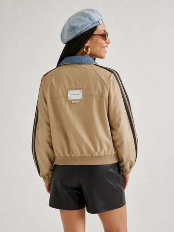 Confident Denim Patchwork Jacket