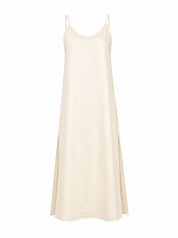 Wanderlust White V-Neck Maxi Dress