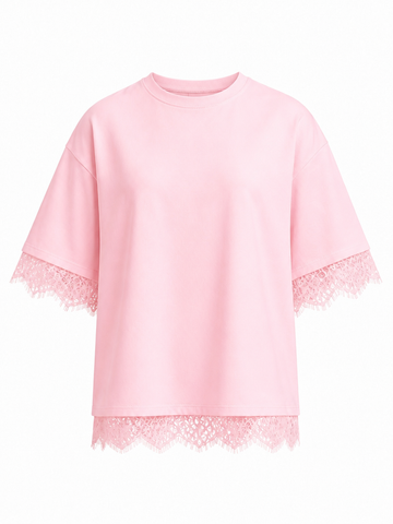 Liberated Lace Splice T-Shirt