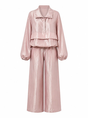 Elegant Satin Loose Loungewear Set