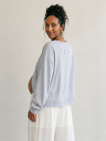 Free Spirit Crochet French Terry Top