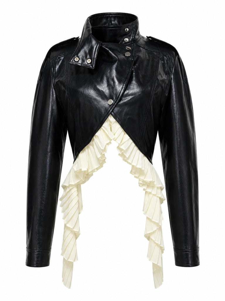 Audacious Ruffled Cropped Jacket