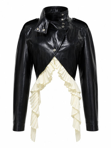 Audacious Ruffled Cropped Jacket