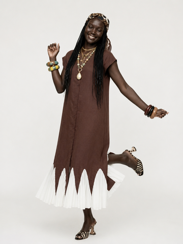 Sovereign Patchwork Loose Maxi Dress