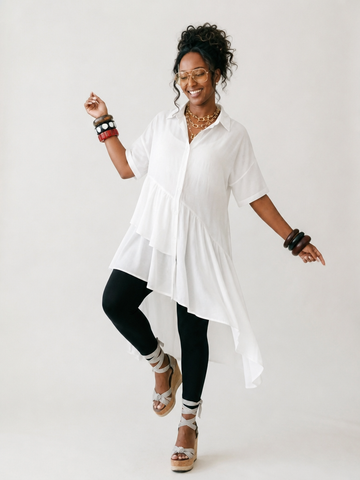 Sovereign Ruffled Oversized Blouse