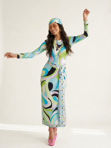 Vivacious Swirl Print Two-Piece Swimsuit