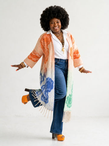 Wanderlust Tassel Knit Kimono
