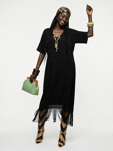Limitless Tassel Loose Maxi Dress