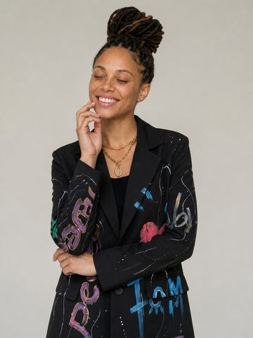 Audacious Graffiti Loose Blazer