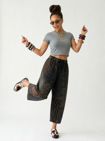 Wanderlust Patchwork Loose Jeans