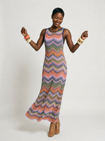 Wanderlust Striped Knit Maxi Dress
