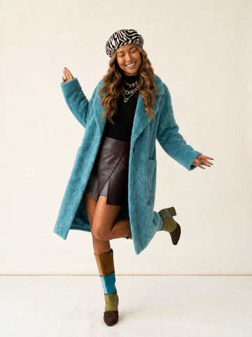 Boundless Fluffy Oversized Wool Coat
