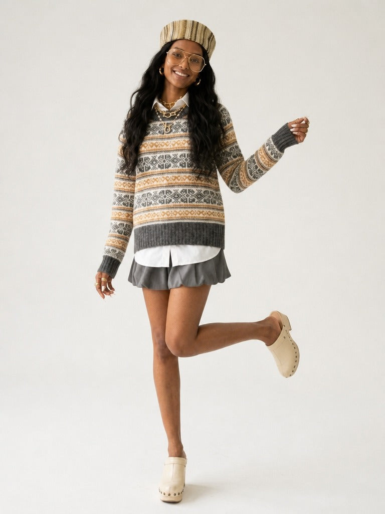Wanderlust Fair Isle Knitted Sweater