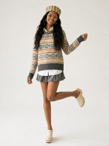Wanderlust Fair Isle Knitted Sweater